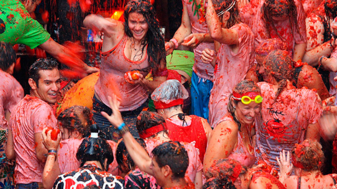 Celebración de La Tomatina en Buñol / Foto: web La Tomatina