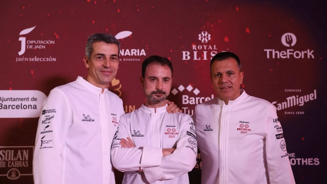 Los chefs del restaurante Disfrutar en la Gala Michelin España 2024 / Gala Espín