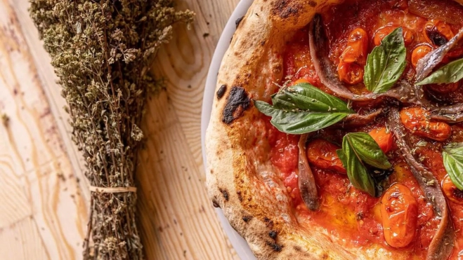 La pizza Marinara 2.0. de Gasparic (La Garrotxa) / Foto: Instagram