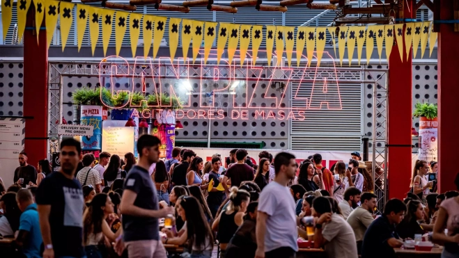 La zona gastronómica del Cruïlla festival en Barcelona / Foto cedida