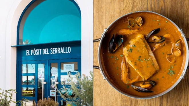 Restaurante El Pòsit del Serrallo y una de sus calderetas / Foto: Instagram