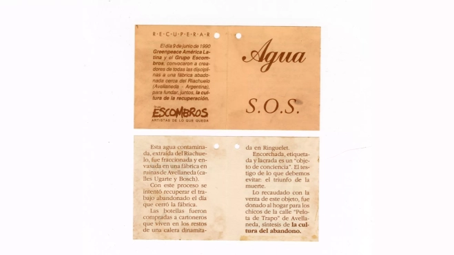 Grupo Escombros, Agua S.O.S, 1990. Colección Archivo Lafuente / Propiedad Museo Reina Sofía