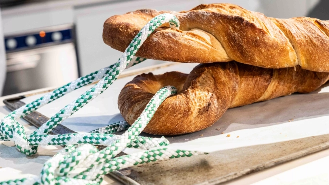 El pan de la Copa América creado por el Gremio de Panaderos de Barcelona / SIMÓN SÁNCHEZ