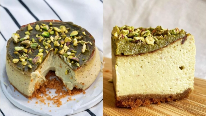 Tarta de queso y pistachos de La Cheesecakería BCN / Foto cedida