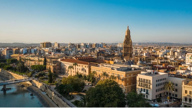 Vista panorámica de la ciudad de Murcia / Foto: Canva