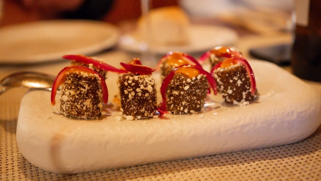 Nigiri de gofio del restaurante Casa Marcos en Fuerteventura / Foto cedida