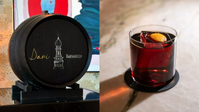 El negroni envejecido en barrica de Dani Brasserie / Foto cedida