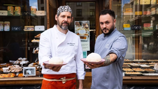 Toni Roig y Jon Cake con sus encasadas / Foto cedida