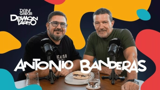 Dani García entrevista a Antonio Banderas en el pódcast 'Desmontadito' / YouTube