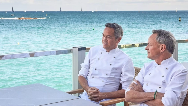 Los hermanos Torres en el restaurante Eldelmar de Barcelona / Cedida