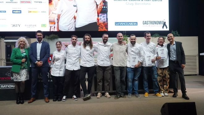 Los finalistas a mejor cocinero 2024 en el Gastronomic Forum Barcelona / ÒSCAR GIL COY