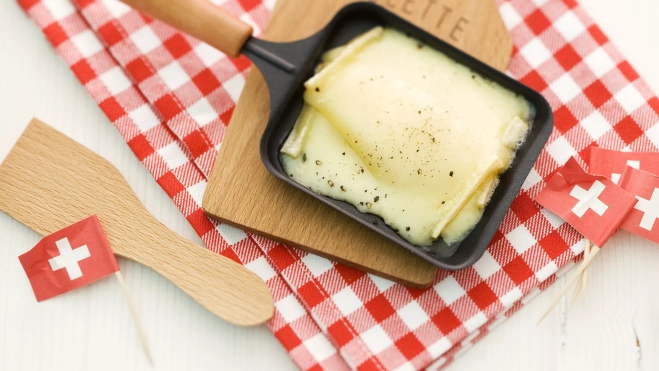 Una raclette, producto típico de Suiza / Cedida