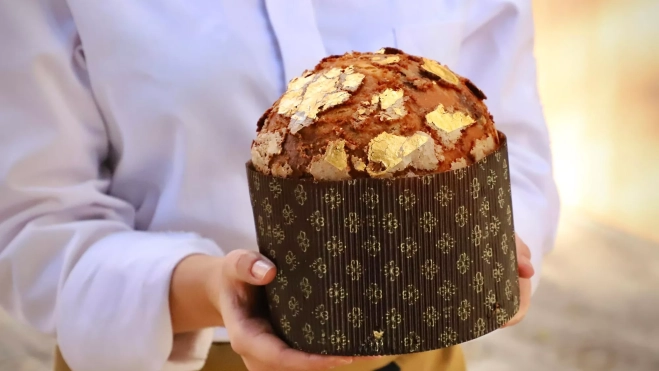 El 'panettone' Gold de L'Atelier Barcelona / Cedida