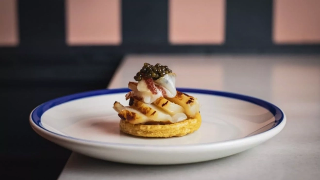 Uno de los aperitivos del menú del restaurante Batea en Barcelona / Cedida