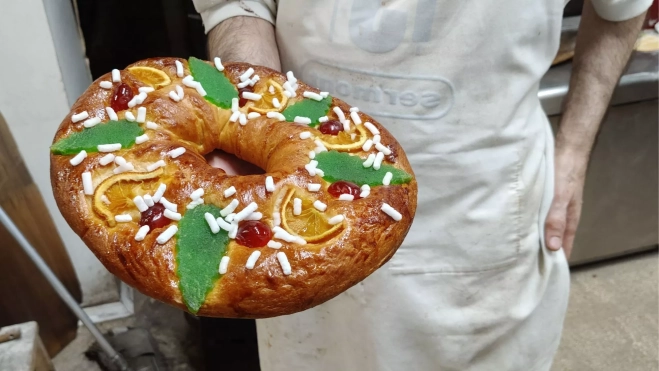 El roscón de Reyes de Daniel Jordà es, en efecto, un brioche / Òscar Gómez